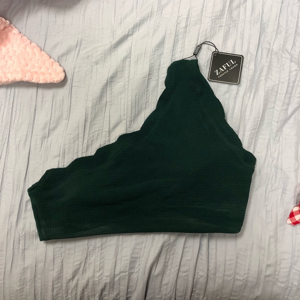Zaful one shoulder swim top
